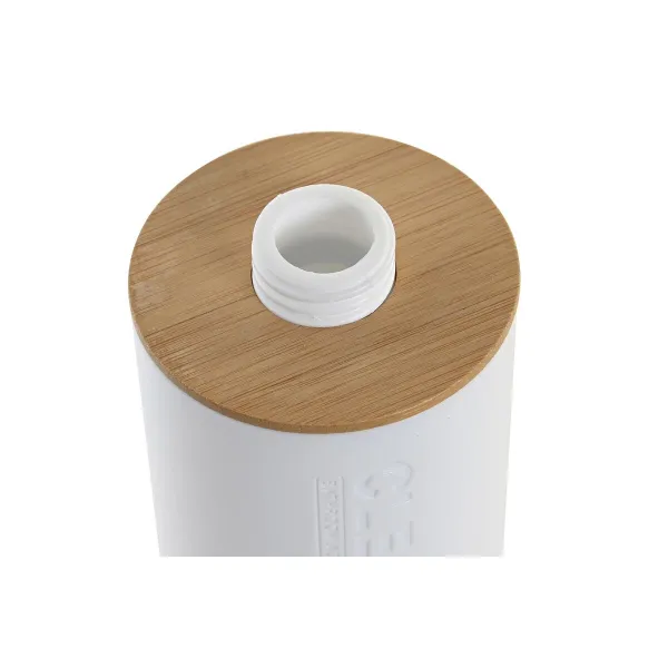 Saippua-annostelija DKD Home Decor 7 x 9 x 15,5 cm Luonnollinen Valkoinen polypropeeni