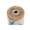 Saippua-annostelija DKD Home Decor 8 x 9 x 17,5 cm Musta Valkoinen Kivitavara