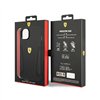 Ferrari Leather Stamp Sides - Case for iPhone 14 Plus (Black)