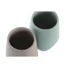 Zobu birstu turētājs DKD Home Decor Zaļš Bēšs Dolomite 8 x 8 x 11 cm (2 gb.)