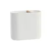 Zobu birstu turētājs DKD Home Decor Balts Dabisks Bambuss polipropilēns 11,5 x 5,5 x 10,5 cm (12 gb.)
