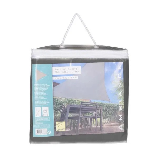 Shade Sail Ambiance Dark grey 3,6 x 3,6 x 3,6 m