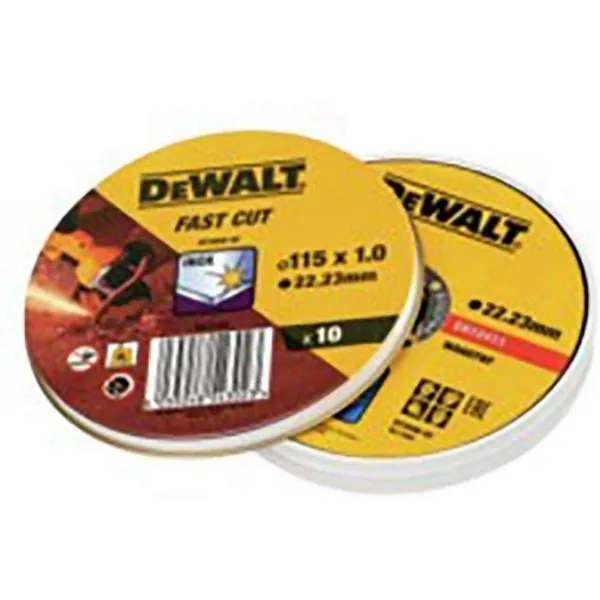 Pjovimo diskas Dewalt Fast Cut dt3506-qz 10 vnt. 115 x 1 x 22,23 mm