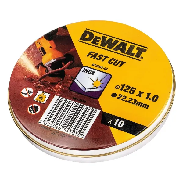 Режущий диск Dewalt Fast Cut dt3507-qz 10 штук 115 x 1 x 22,23 mm