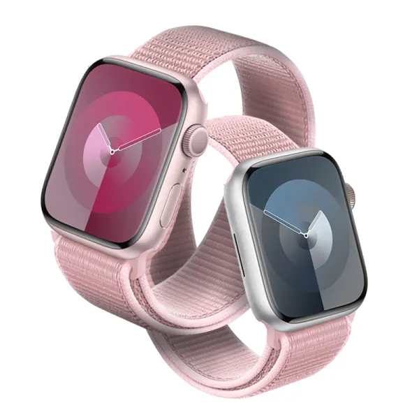 Crong Nylon - Sport Band for Apple Watch 38/40/41/42 mm (Powder Pink)