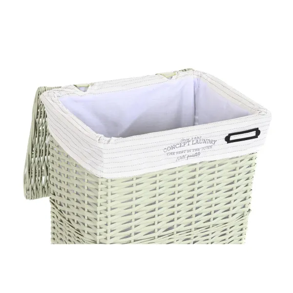Monikäyttöinen kori DKD Home Decor Vihreä korihuonekalut 44 x 34 x 56 cm 5 Kappaletta
