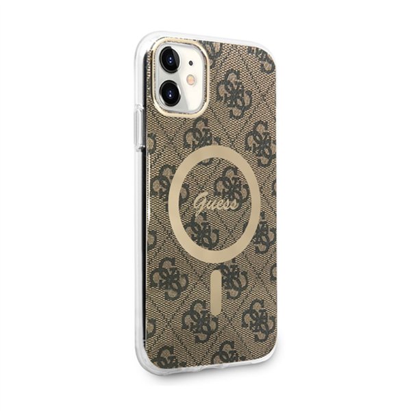 Guess 4G MagSafe - Case for iPhone 11 (Brown)