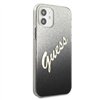 Guess Glitter Gradient Script - Case for iPhone 12 mini (Black)