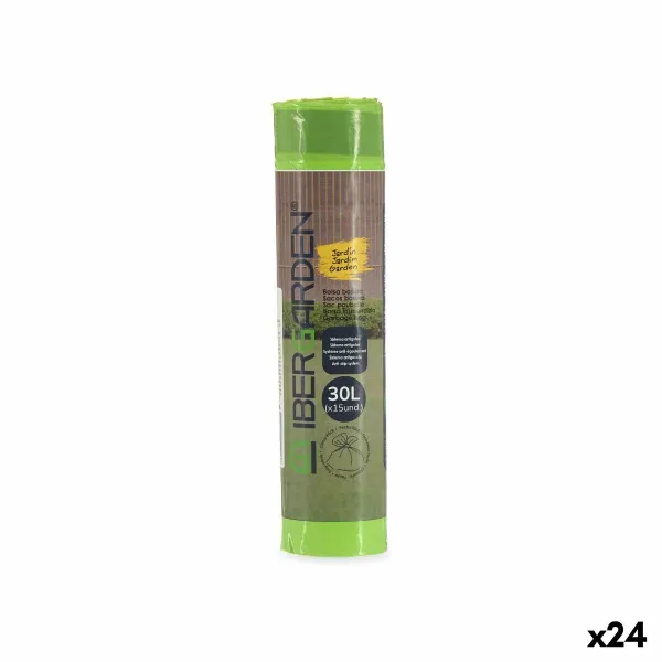 Atkritumu Maisi Ibergarden Zaļš Polietilēns 30 L 24 gb.