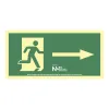 Знак Normaluz Evacuación flecha derecha PVC 32 x 16 cm