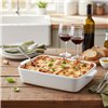 Alpina - Ceramic rectangular ovenproof dish 28x18x6 cm (white)