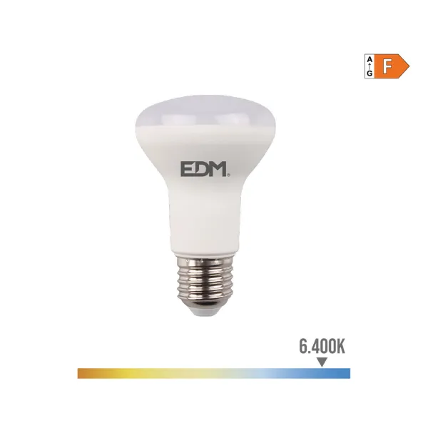 LED Spuldze EDM 35482 F 7 W 48 W 50 W E27 600 lm 470 lm Ø 6,3 x 10 cm Reflektors (6400 K)