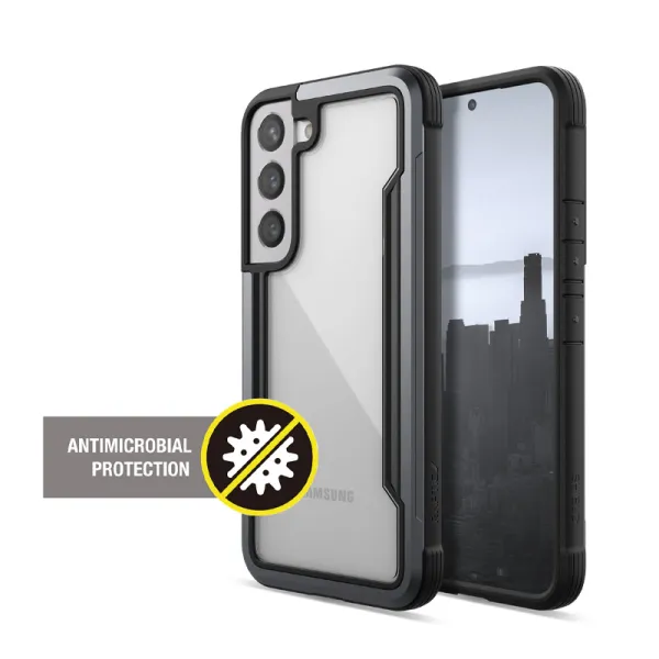X-Doria Raptic Shield Pro - Case for Samsung Galaxy S22 5G (Antimicrobial Protection) (Black)