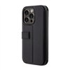 BMW Booktype Leather Textured & Stripe - Case for iPhone 14 Pro (Black)