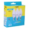 3 LED-polttimon setti EDM 98205 G 35 W 5 W 50 W E14 400 lm Ø 3,6 x 10 cm (6400 K)