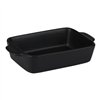 Alpina - Ceramic rectangular ovenproof dish 21.8x13.2x5 cm (black)