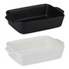 Alpina - Ceramic rectangular ovenproof dish 21.8x13.2x5 cm (black)