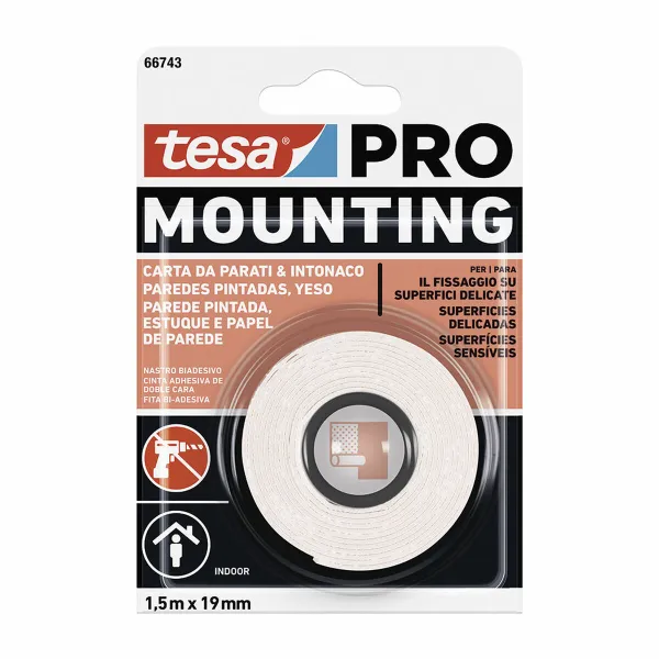 Lipni juosta TESA Mounting Pro Dvipusis 19 mm x 5 m