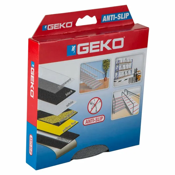 Roll of Anti-Slip Material Geko Black 15 m x 25 mm