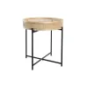 stādītājs DKD Home Decor Dabisks Melns Metāls Rotangpalma Skandināvu (43 x 43 x 46 cm)