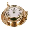 Sieninis laikrodis DKD Home Decor Stiklas Auksinis Vintage Žalvaris (23 x 7 x 23 cm)