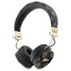 Guess Peony Script Round Shape - Wireless Over-Ear Bluetooth ENC Headphones (Black)