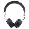 Guess Peony Script Round Shape - Wireless Over-Ear Bluetooth ENC Headphones (Black)