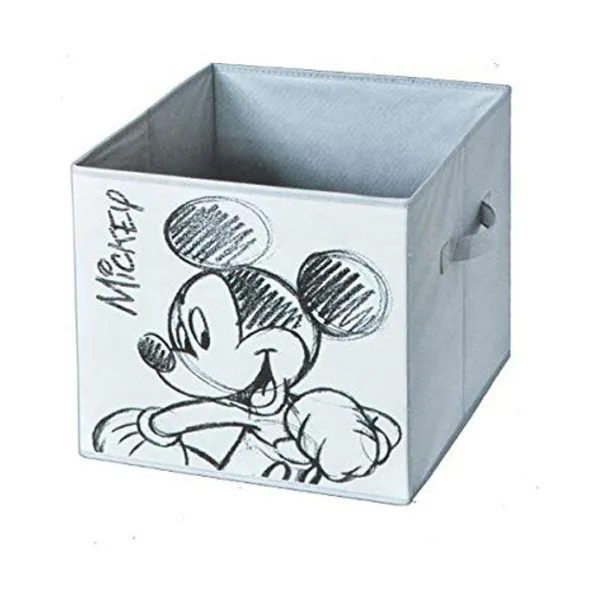 Kaušo konteineris Domopak Living Mickey Šviesiai pilka Audinys 32 x 32 x 32 cm Stačiakampis