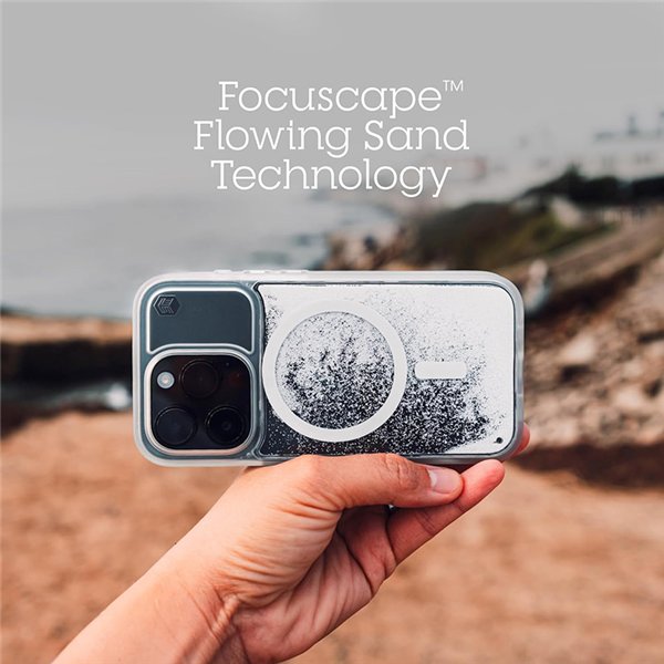 STM Relax Sand MagSafe - Case for iPhone 15 (Black / Grey)