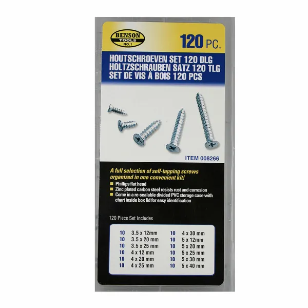 Ruuvisetti Bensontools Ruuvit 120 Kappaletta