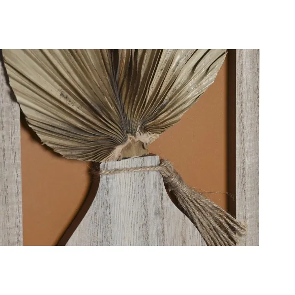 Kuvakehys DKD Home Decor 43 x 1,2 x 40 cm Luonnollinen Monivärinen Puu MDF Boho