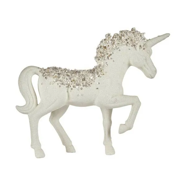 Decorative Figure Krist+ White Unicorn 9,5 x 31 x 40 cm