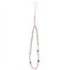 Guess Phone Strap Beads Shell Pink