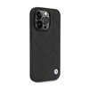 BMW Leather Quilted - Case for iPhone 14 Pro (black)