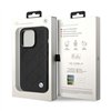 BMW Leather Quilted - Case for iPhone 14 Pro (black)