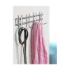 Wall mounted coat hanger Inofix Ruostumaton teräs Kromattu 150 x 220 x 68 mm Musta