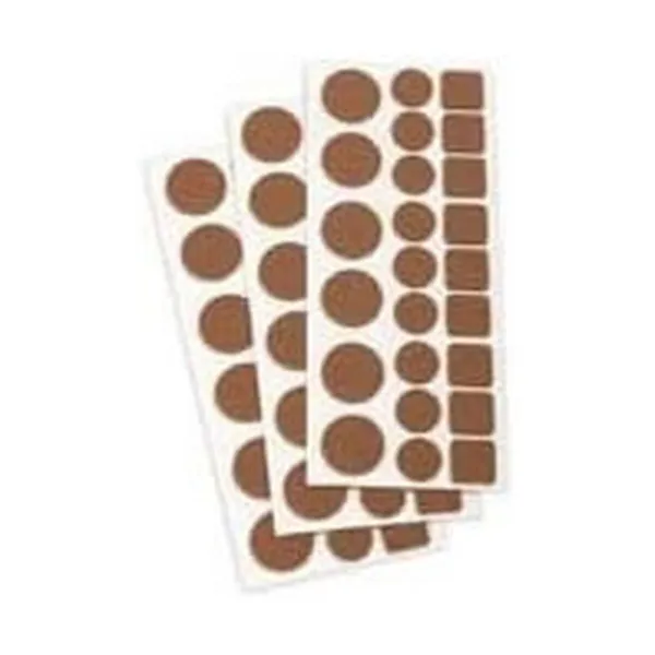 Felt Inofix Brown Synthetic Adhesive 72 Pieces