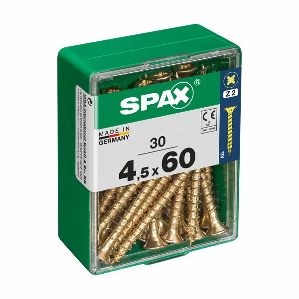 Коробка для винтов SPAX Шуруп Плоская головка (4,5 x 60 mm)