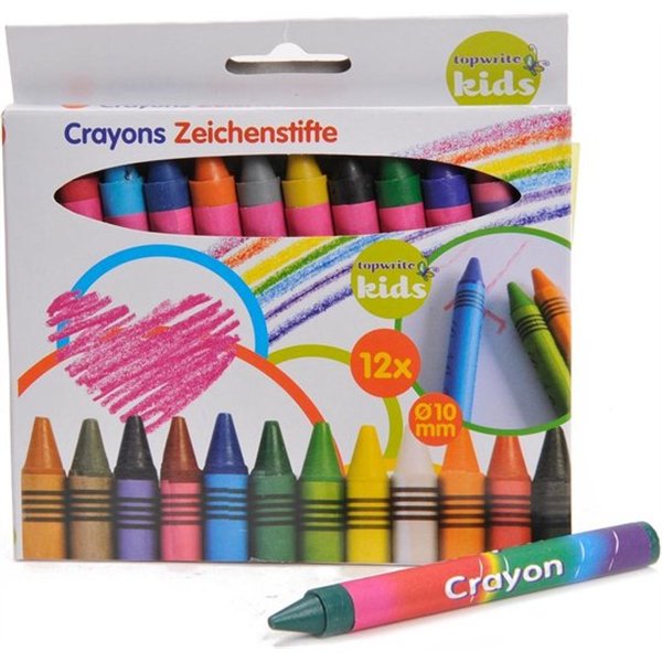 Topwrite - 12-color pastel crayons