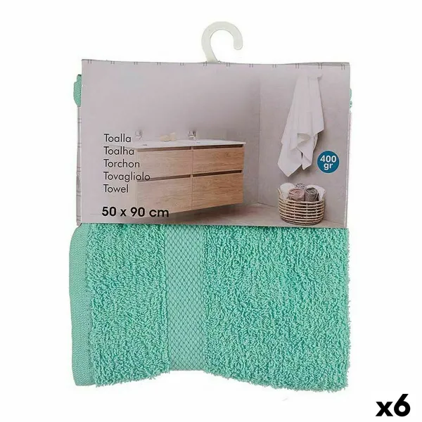 Vannas dvielis Berilo Tirkīzs 80 % kokvilnas 20 % Poliesters 50 x 90 cm (6 gb.)