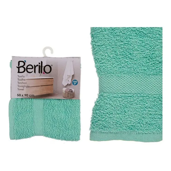 Банное полотенце Berilo бирюзовый 80 % хлопок 20 % полиэстер 50 x 90 cm (6 штук)