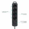 Блок электрических розеток, 4 позиций, с выключателем TM Electron 3680 W