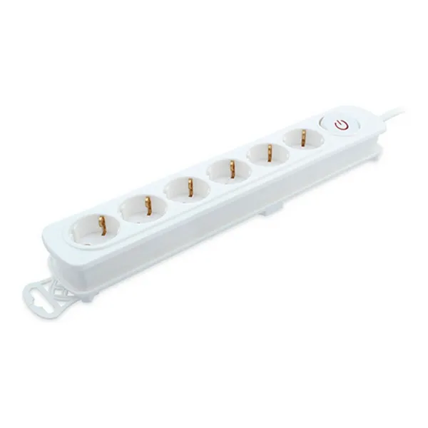 Strāvas virtene - 6 ligzdas ar Slēdzi TM Electron 3680 W