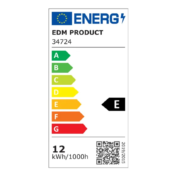 Seinävalo EDM 34724 Valkoinen Polymeeri A E 12 W 75 W 1080 lm Ulkopuoli (4000 K)