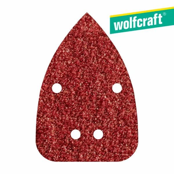 Sandpaper Wolfcraft 1757000 80 g (10 Units)
