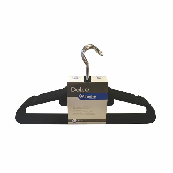 Riidepuud Mondex Must Plastmass Samet 10 Ühikut (42 cm)