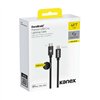 Kanex Premium DuraBraid USB-C to Lightning Cable (Silver)