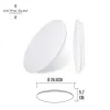 Upotettu LED-kattovalo seinävalo EDM 32516 F 12 W 60 W (6500 K)