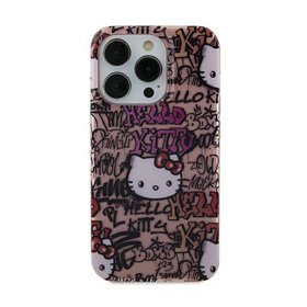 Hello Kitty IML Tags Graffiti - iPhone 15 Case (pink)