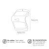 Настенный светильник EDM 31840 Чёрный полипропилен 1,5 W 220 lm